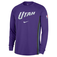 Nike Utah Jazz 2025/26 Authentic Pre-Game Legend Dri-FIT Long Sleeve Shooting Shirt Purple