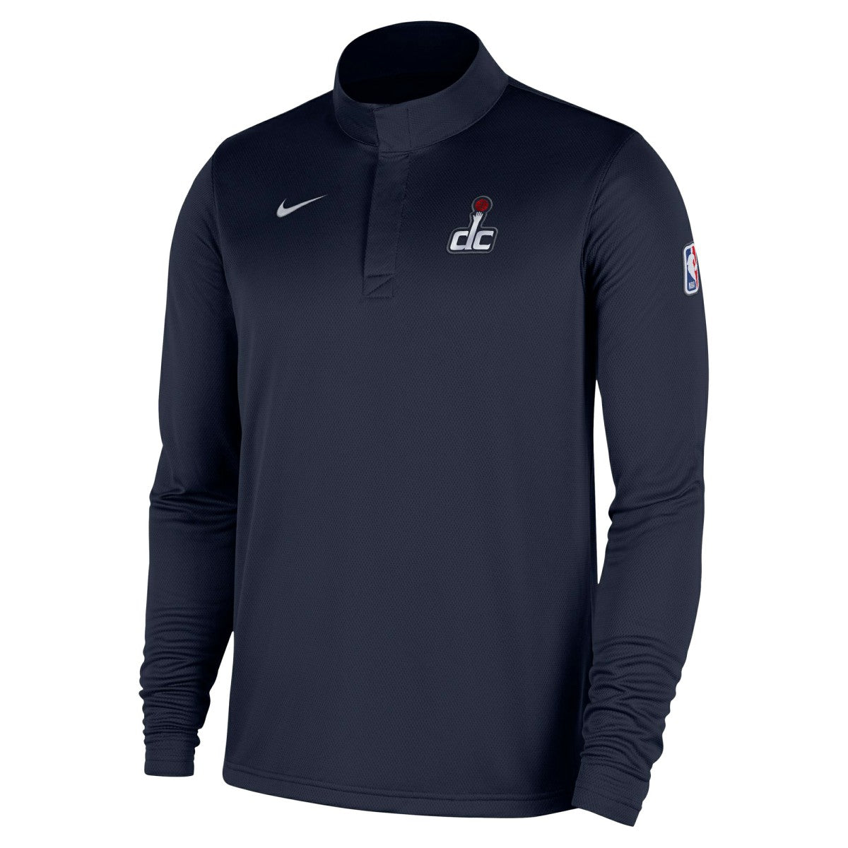 Nike Washington Wizards 2025/26 Authentic Coaches Quarter-Zip Dri-Fit Top Navy