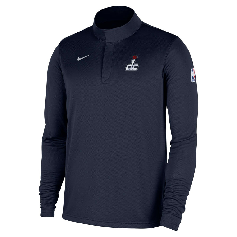Nike Washington Wizards 2025/26 Authentic Coaches Quarter-Zip Dri-Fit Top Navy