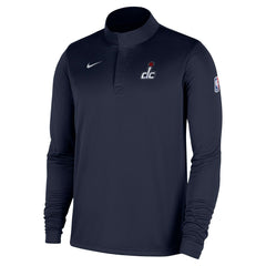 Nike Washington Wizards 2025/26 Authentic Coaches Quarter-Zip Dri-Fit Top Navy