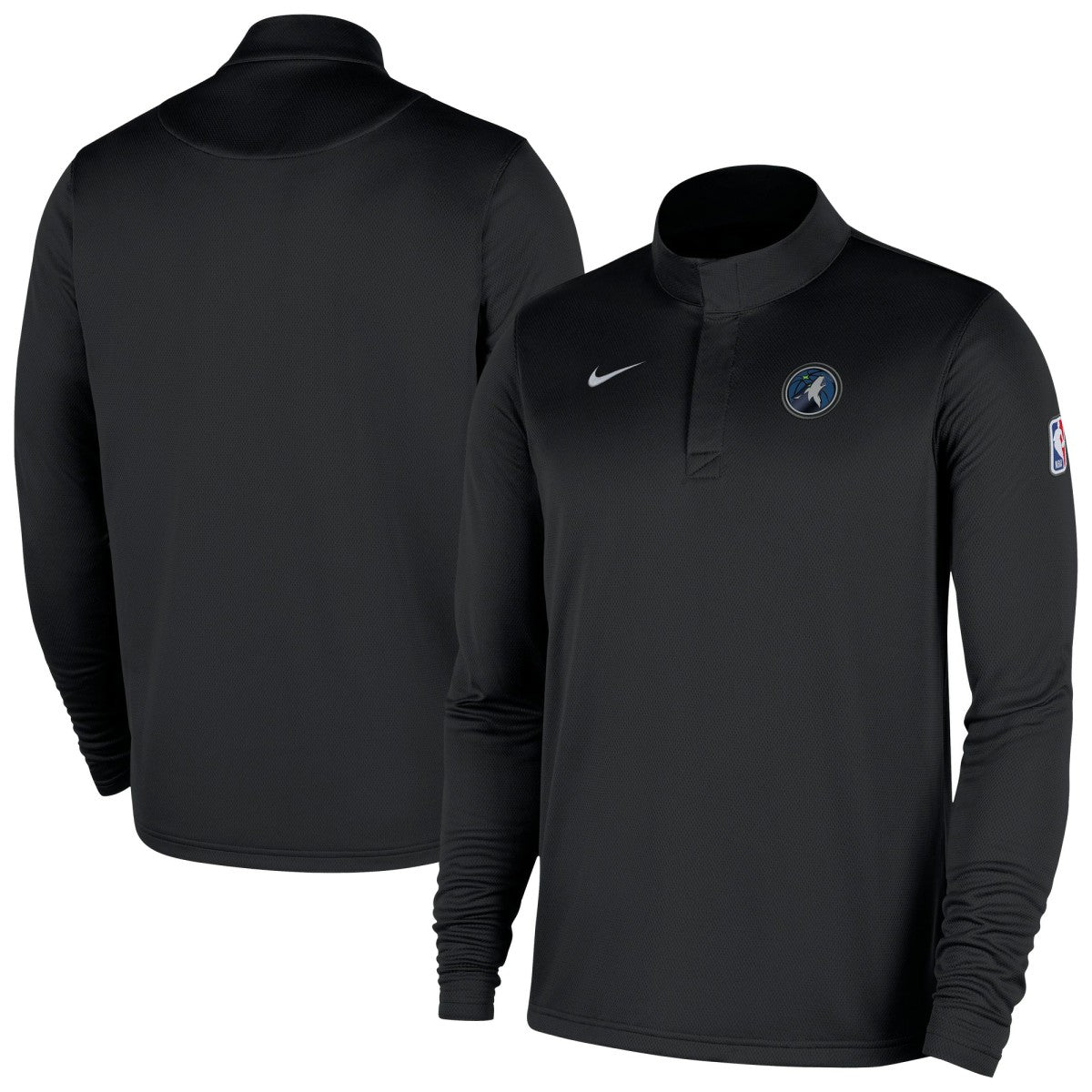 Nike Minnesota Timberwolves 2025/26 Authentic Coaches Quarter-Zip Dri-Fit Top Black