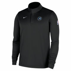Nike Minnesota Timberwolves 2025/26 Authentic Coaches Quarter-Zip Dri-Fit Top Black