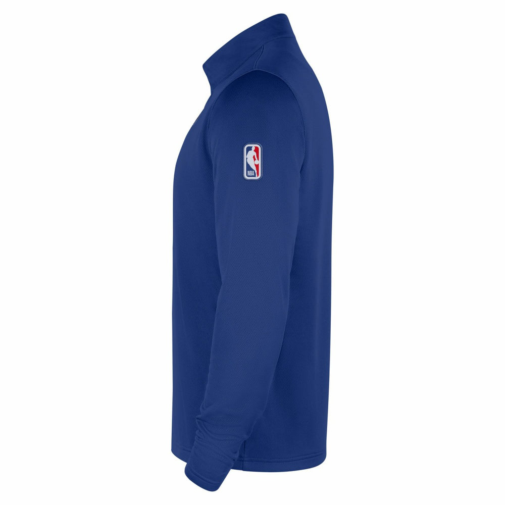 Nike New York Knicks 2025/26 Authentic Coaches Quarter-Zip Dri-Fit Top Blue
