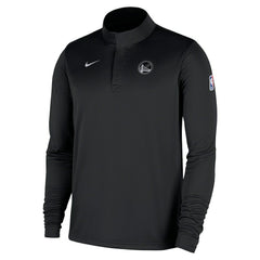 Nike Golden State Warriors 2025/26 Authentic Coaches Quarter-Zip Dri-Fit Top Black