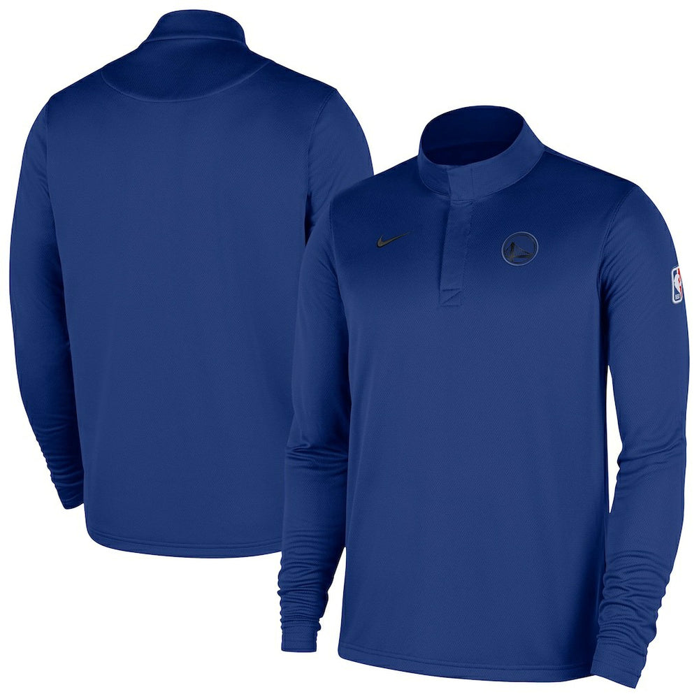 Nike Golden State Warriors 2025/26 Authentic Coaches Quarter-Zip Dri-Fit Top Royal