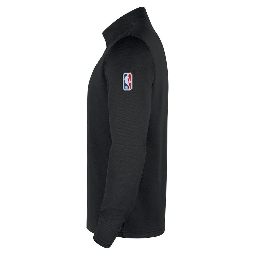 Nike Philadelphia 76ers 2025/26 Authentic Coaches Quarter-Zip Dri-Fit Top Black