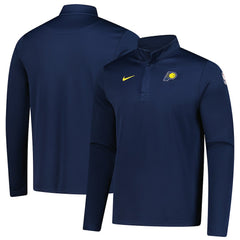 Nike Indiana Pacers 2025/26 Authentic Coaches Quarter-Zip Dri-Fit Top Navy