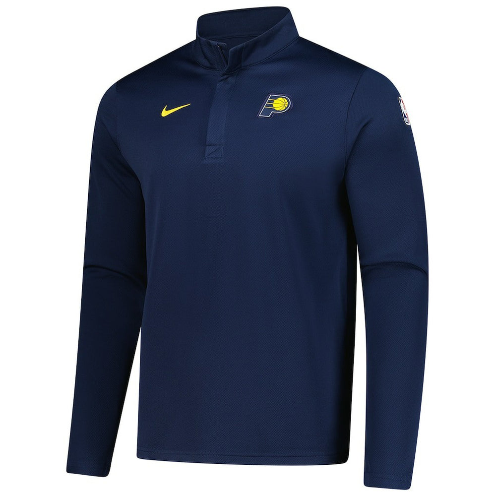 Nike Indiana Pacers 2025/26 Authentic Coaches Quarter-Zip Dri-Fit Top Navy