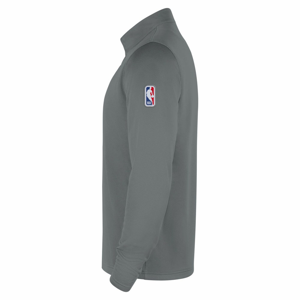 Nike San Antonio Spurs 2025/26 Authentic Coaches Quarter-Zip Dri-Fit Top Silver