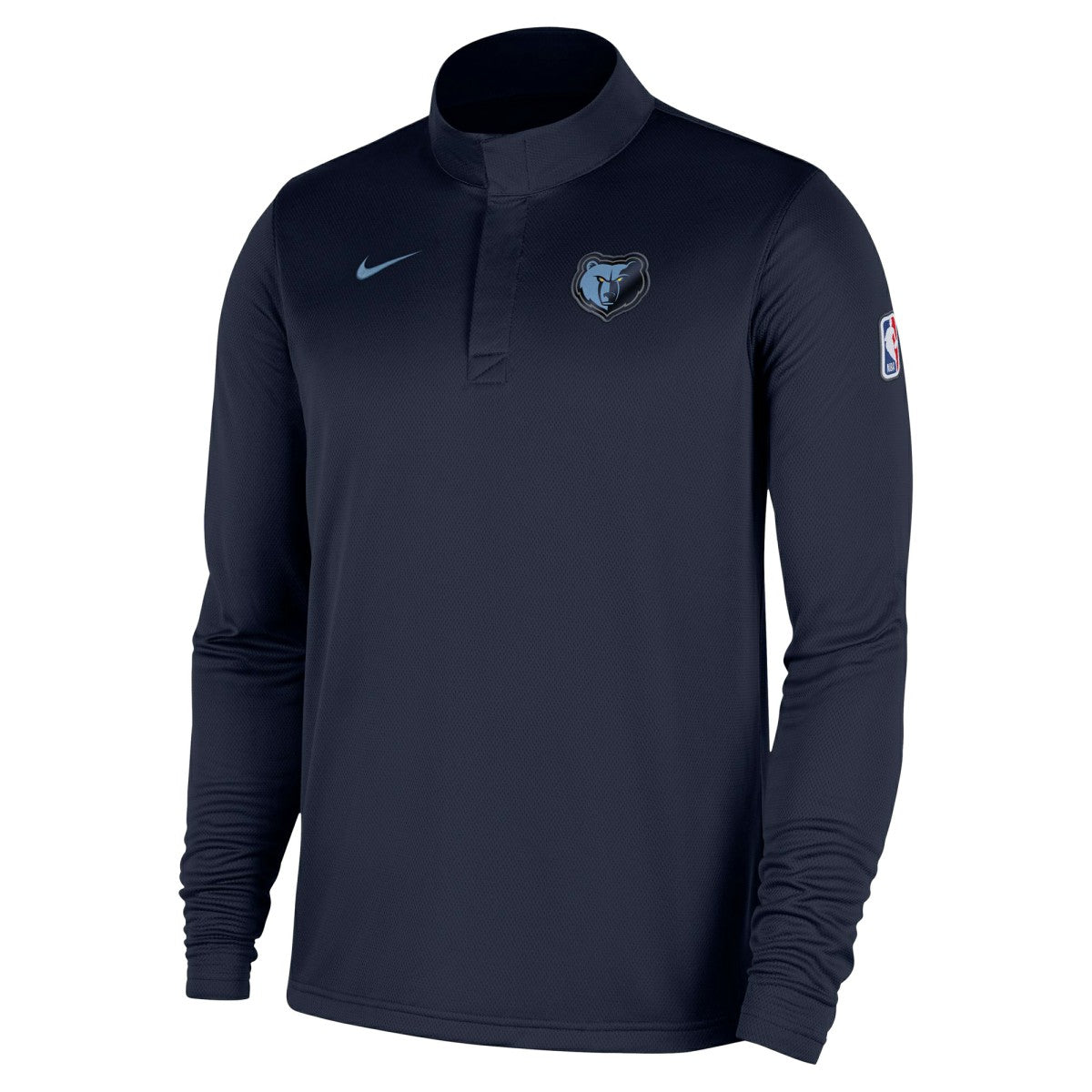 Nike Memphis Grizzlies 2025/26 Authentic Coaches Quarter-Zip Dri-Fit Top Navy
