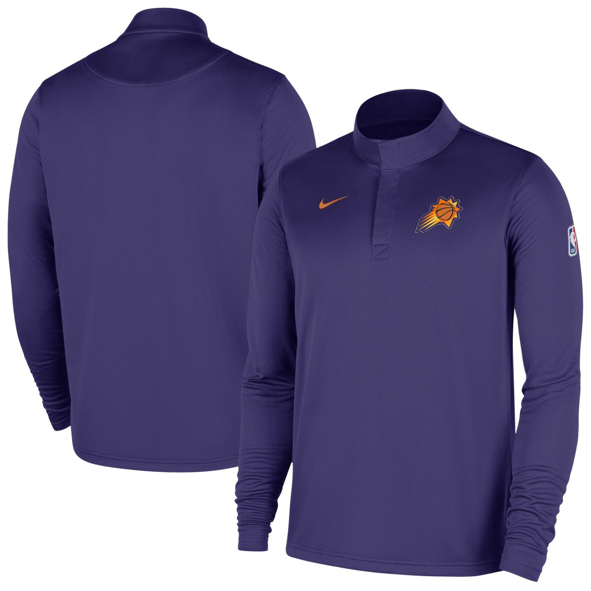 Nike Phoenix Suns 2025/26 Authentic Coaches Quarter-Zip Dri-Fit Top Purple