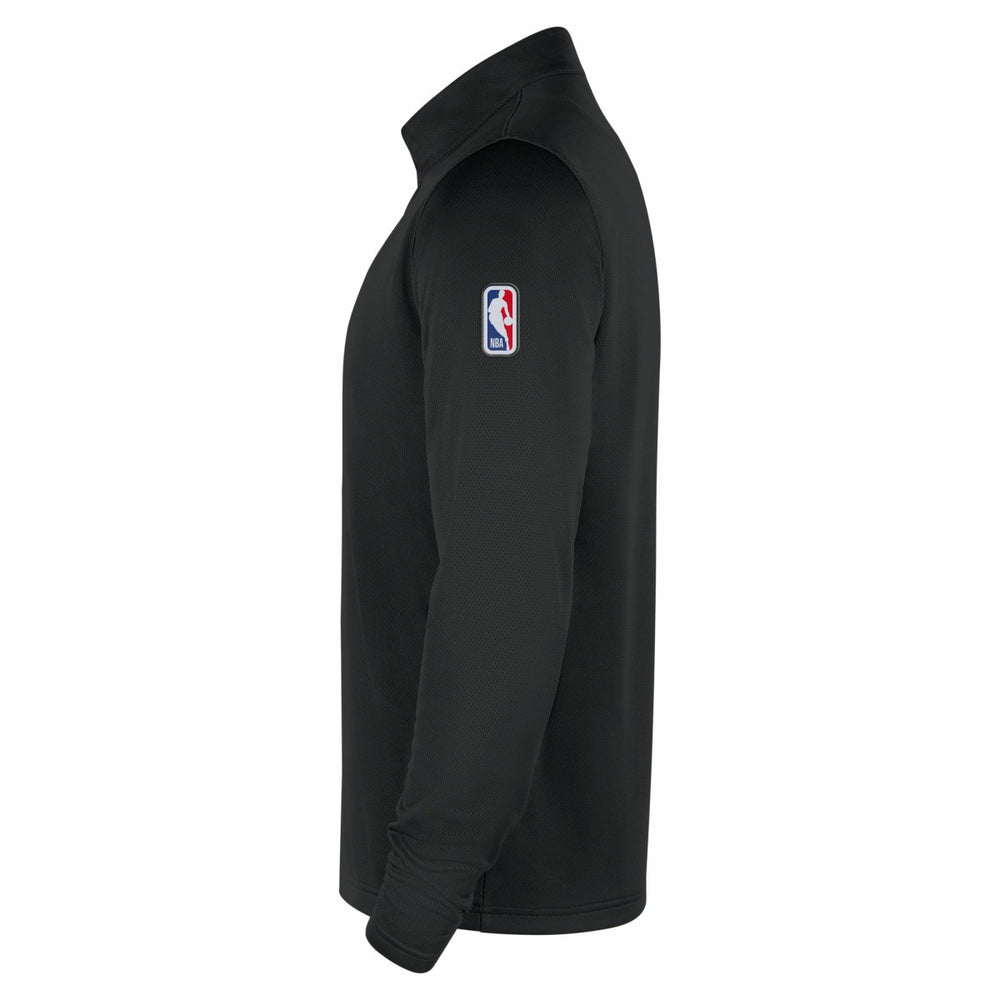 Nike Milwaukee Bucks 2025/26 Authentic Coaches Quarter-Zip Dri-Fit Top Black