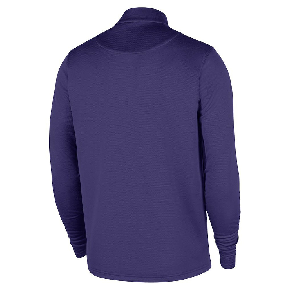 Nike Charlotte Hornets 2025/26 Authentic Coaches Quarter-Zip Dri-Fit Top Purple