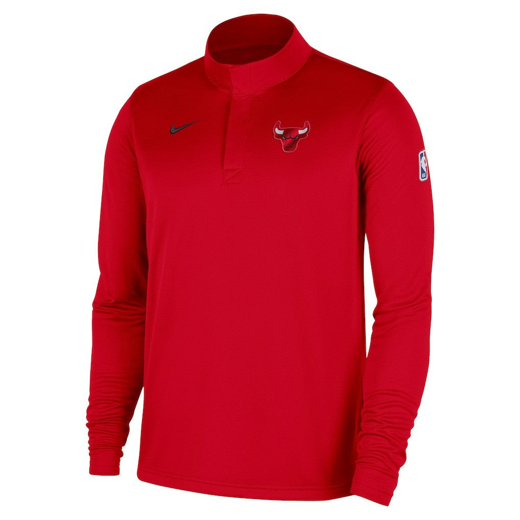 Nike Chicago Bulls 2025/26 Authentic Coaches Quarter-Zip Dri-Fit Top Red