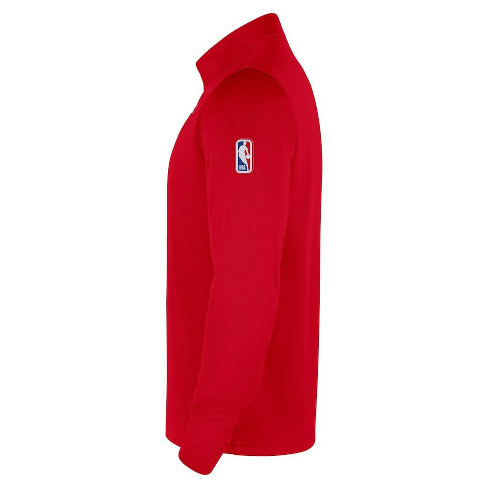 Nike Chicago Bulls 2025/26 Authentic Coaches Quarter-Zip Dri-Fit Top Red