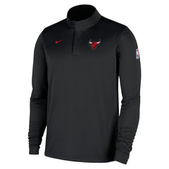 Nike Chicago Bulls 2025/26 Authentic Coaches Quarter-Zip Dri-Fit Top Black