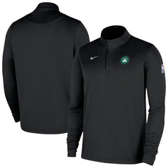 Nike Boston Celtics 2025/26 Authentic Coaches Quarter-Zip Dri-Fit Top Black