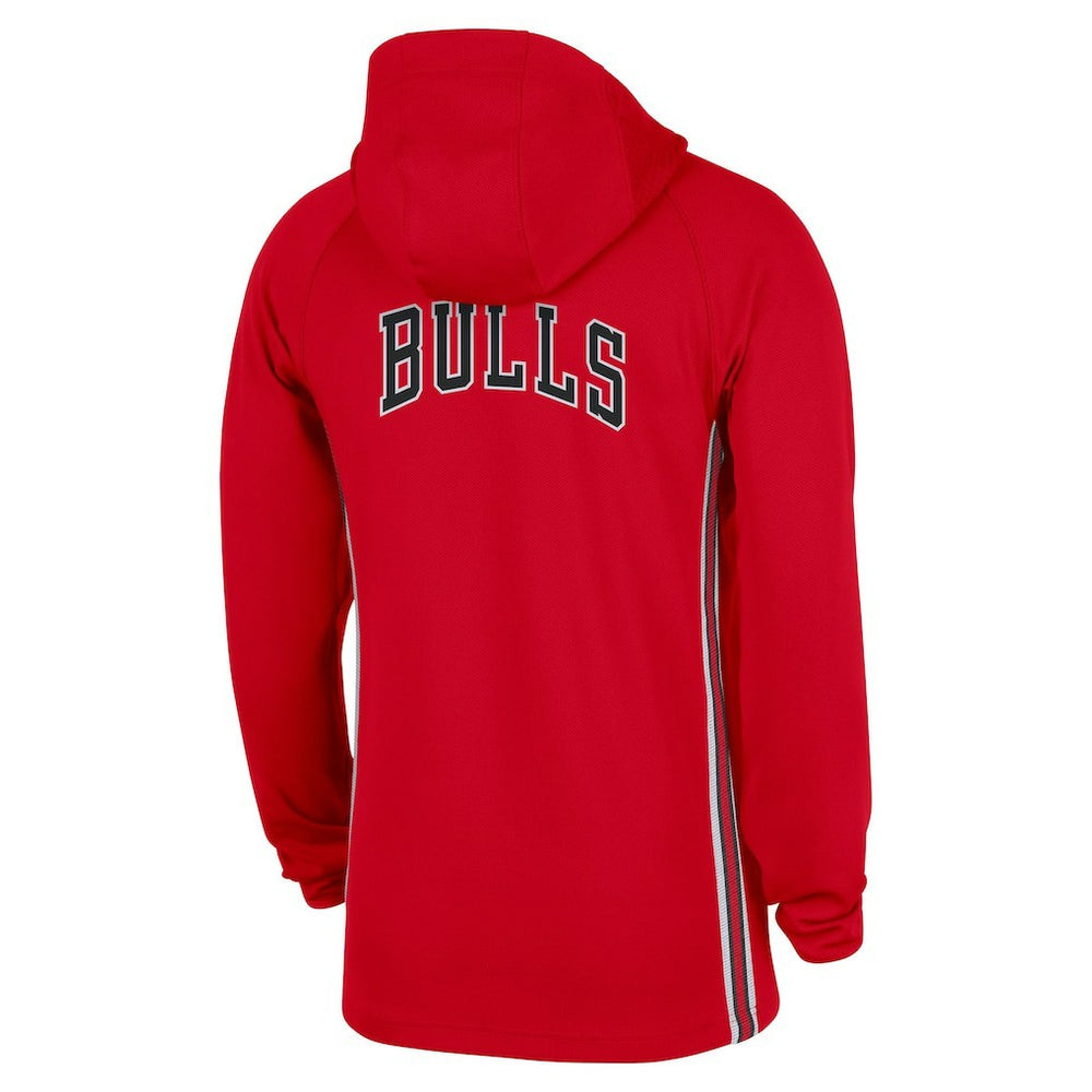 Nike Chicago Bulls Authentic On Court Zone Quarter-Zip Dri-FIT Hoodie Jacket Red