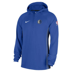 Nike Dallas Mavericks Authentic On Court Zone Quarter-Zip Dri-FIT Hoodie Jacket Royal
