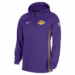 Nike Los Angeles Lakers Authentic On Court Zone Quarter-Zip Dri-FIT Hoodie Jacket Purple