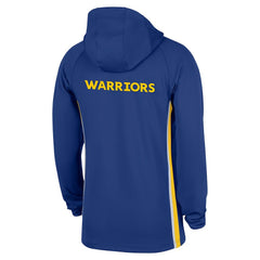 Nike Golden State Warriors Authentic On Court Zone Quarter-Zip Dri-FIT Hoodie Jacket Blue