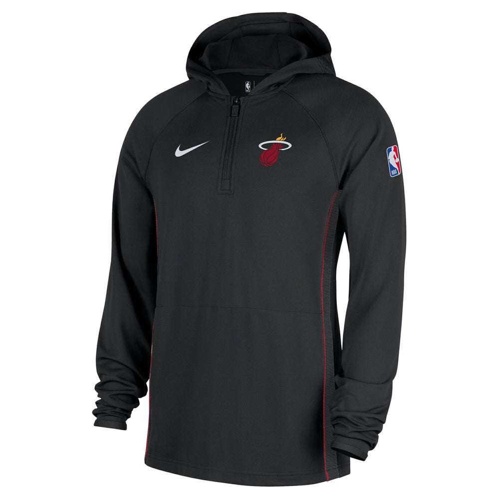 Nike Miami Heat Authentic On Court Zone Quarter-Zip Dri-FIT Hoodie Jacket Black