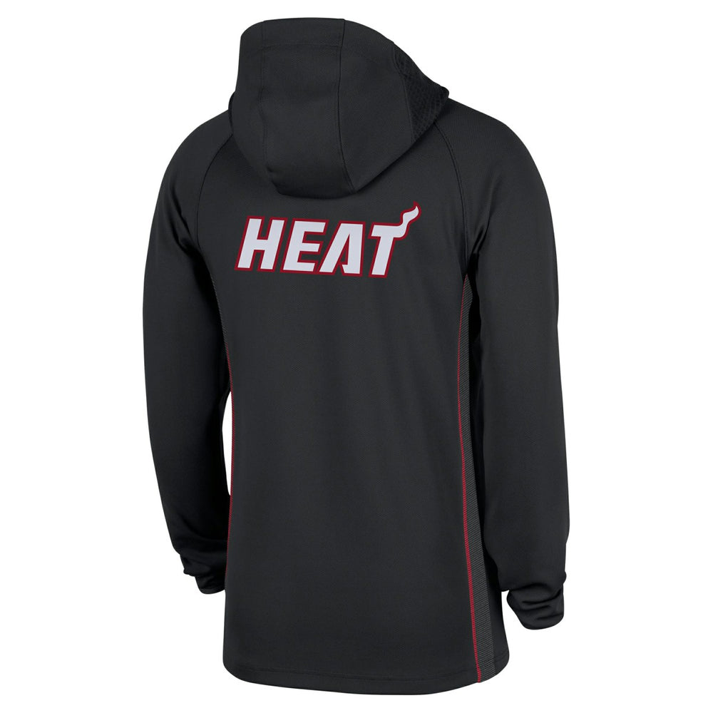 Nike Miami Heat Authentic On Court Zone Quarter-Zip Dri-FIT Hoodie Jacket Black