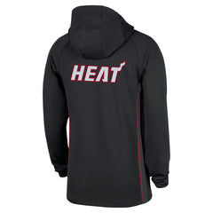 Nike Miami Heat Authentic On Court Zone Quarter-Zip Dri-FIT Hoodie Jacket Black