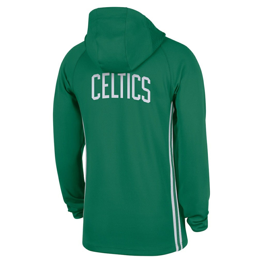 Nike Boston Celtics Authentic On Court Zone Quarter-Zip Dri-FIT Hoodie Jacket Kelly Green