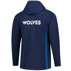 Nike Minnesota Timberwolves Authentic On Court Zone Quarter-Zip Dri-FIT Hoodie Jacket Navy