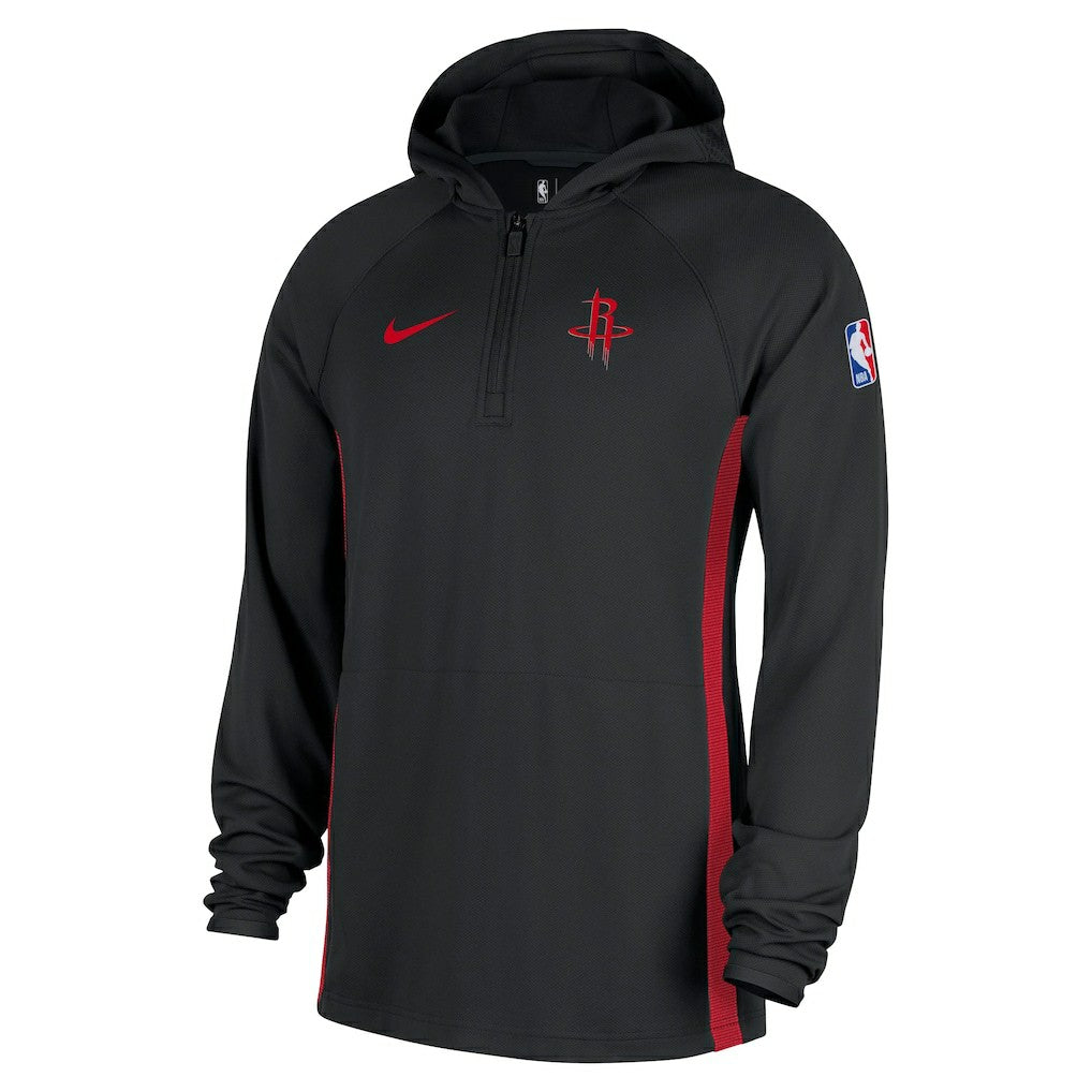 Nike Houston Rockets Authentic On Court Zone Quarter-Zip Dri-FIT Hoodie Jacket Black