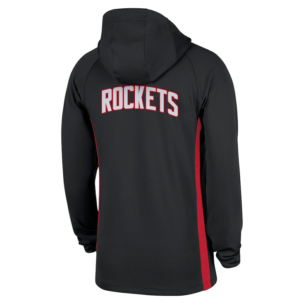 Nike Houston Rockets Authentic On Court Zone Quarter-Zip Dri-FIT Hoodie Jacket Black
