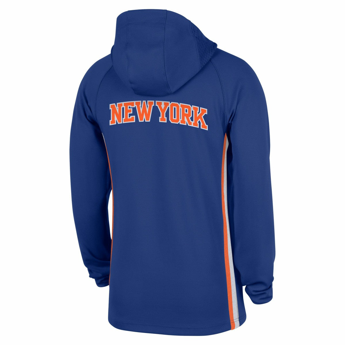 Nike New York Knicks Authentic On Court Zone Quarter-Zip Dri-FIT Hoodie Jacket Blue