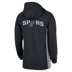 Nike San Antonio Spurs Authentic On Court Zone Quarter-Zip Dri-FIT Hoodie Jacket Black
