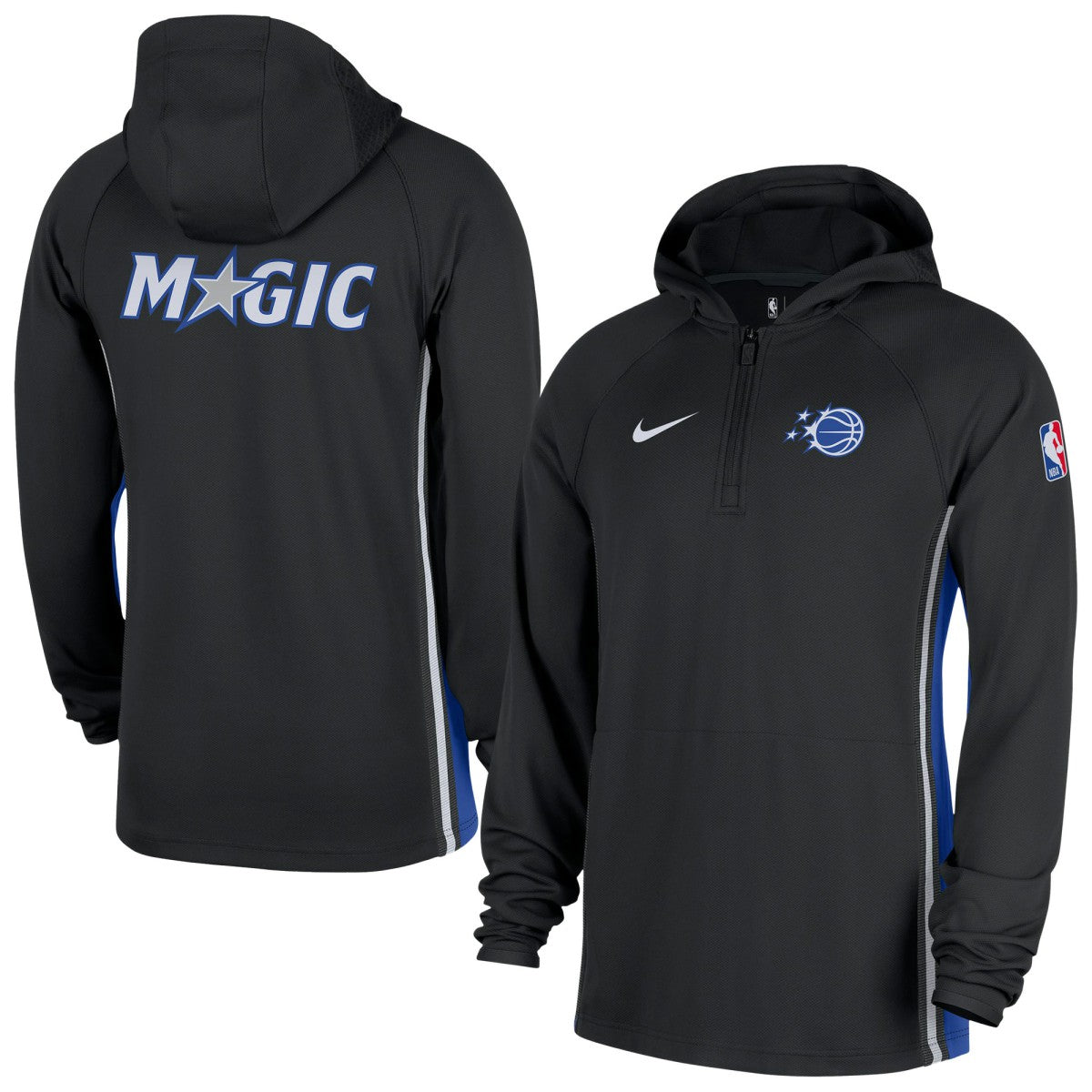 Nike Orlando Magic Authentic On Court Zone Quarter-Zip Dri-FIT Hoodie Jacket Black