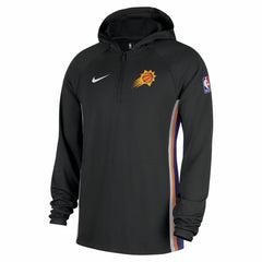 Nike Phoenix Suns Authentic On Court Zone Quarter-Zip Dri-FIT Hoodie Jacket Black