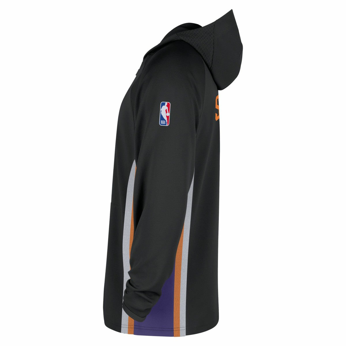 Nike Phoenix Suns Authentic On Court Zone Quarter-Zip Dri-FIT Hoodie Jacket Black