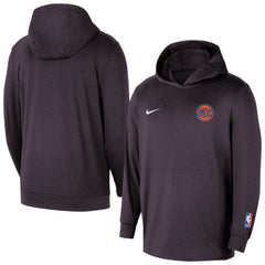 Nike New York Knicks Authentic Practice Yoga Restore Dri-Fit Pullover Hoodie Black