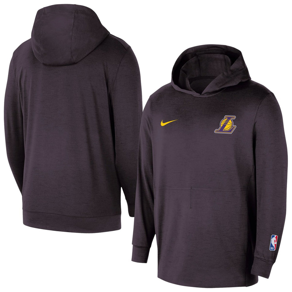 Nike Los Angeles Lakers Authentic Practice Yoga Restore Dri-Fit Pullover Hoodie Black