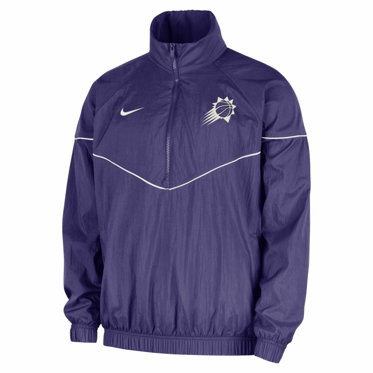 Nike Phoenix Suns Courtside Windrunner Woven Half-Zip Hooded Jacket Purple