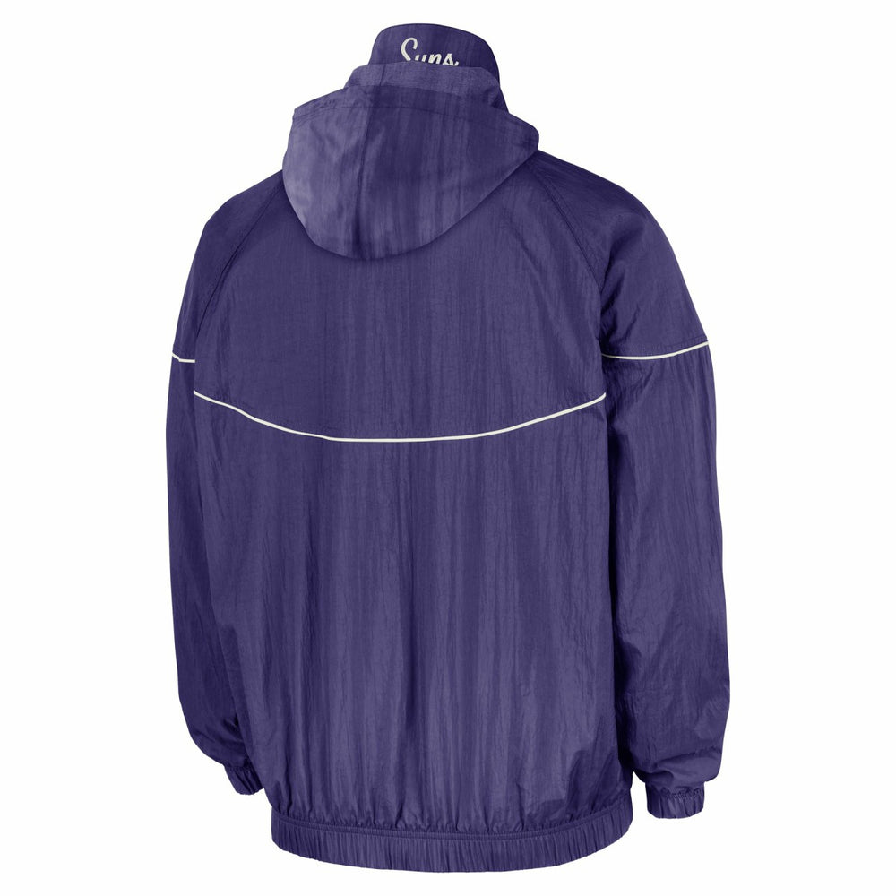 Nike Phoenix Suns Courtside Windrunner Woven Half-Zip Hooded Jacket Purple
