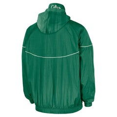 Nike Boston Celtics Courtside Windrunner Woven Half-Zip Hooded Jacket Kelly Green