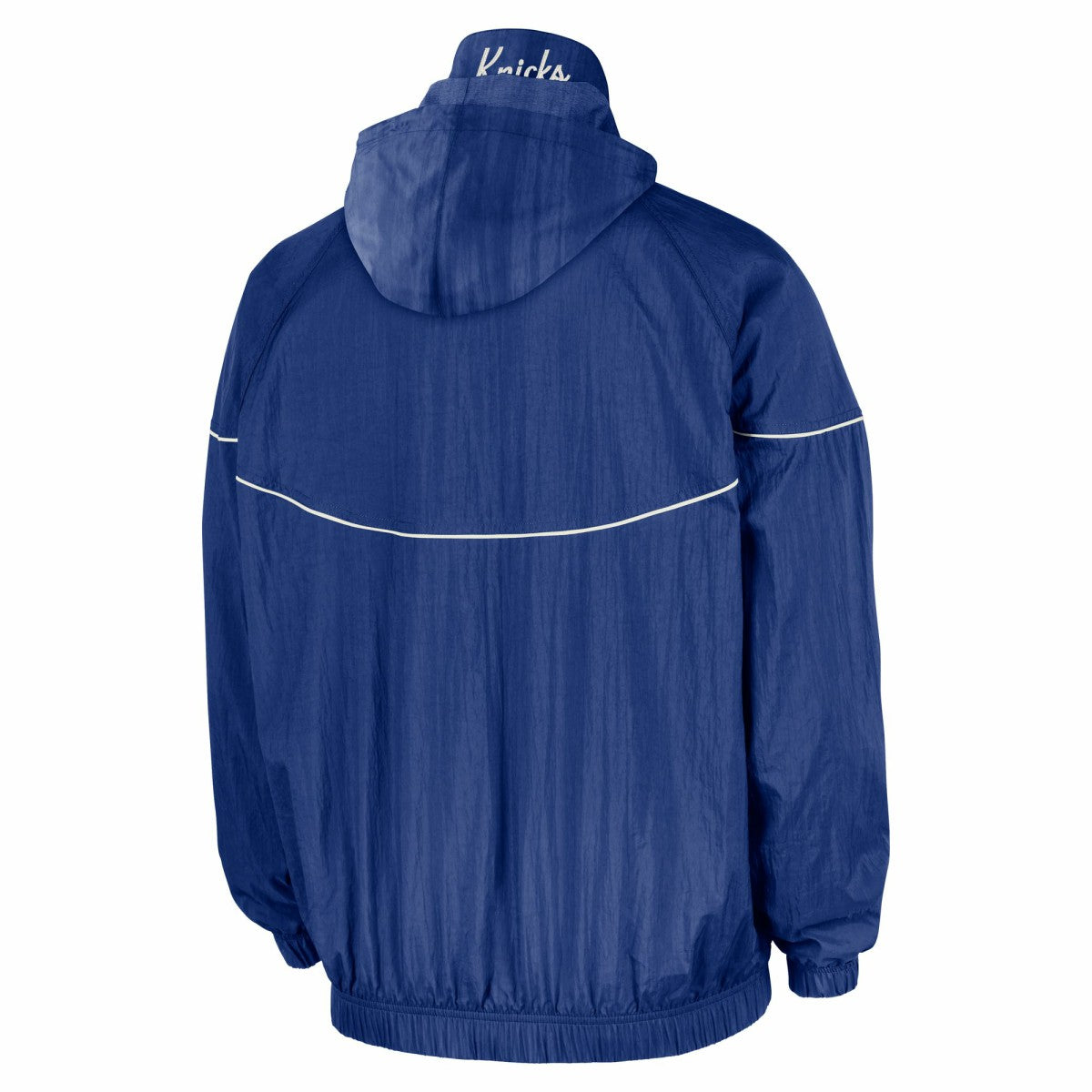 Nike New York Knicks Courtside Windrunner Woven Half-Zip Hooded Jacket Blue