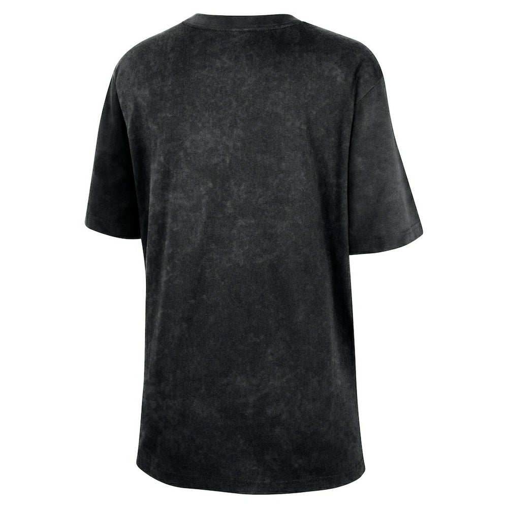 Nike Golden State Warriors Women's Courtside Original Content Vintage Washed Boyfriend T-Shirt Black