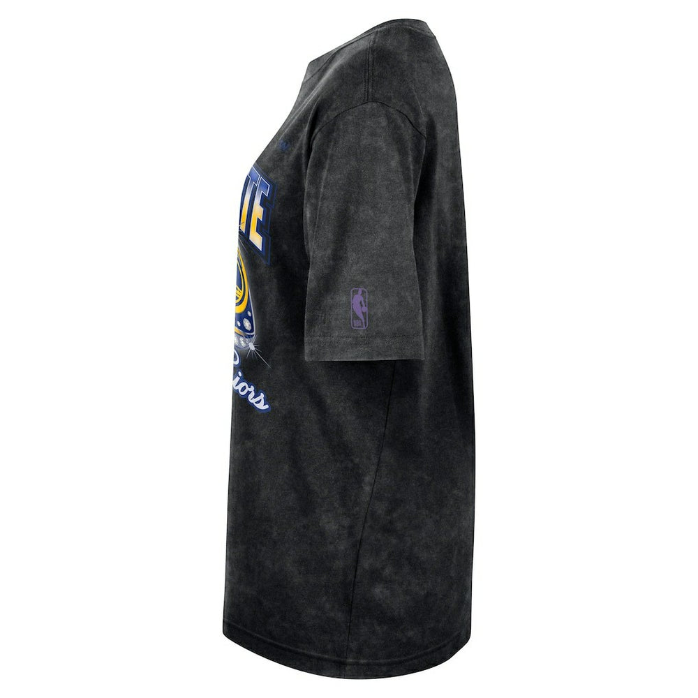Nike Golden State Warriors Women's Courtside Original Content Vintage Washed Boyfriend T-Shirt Black