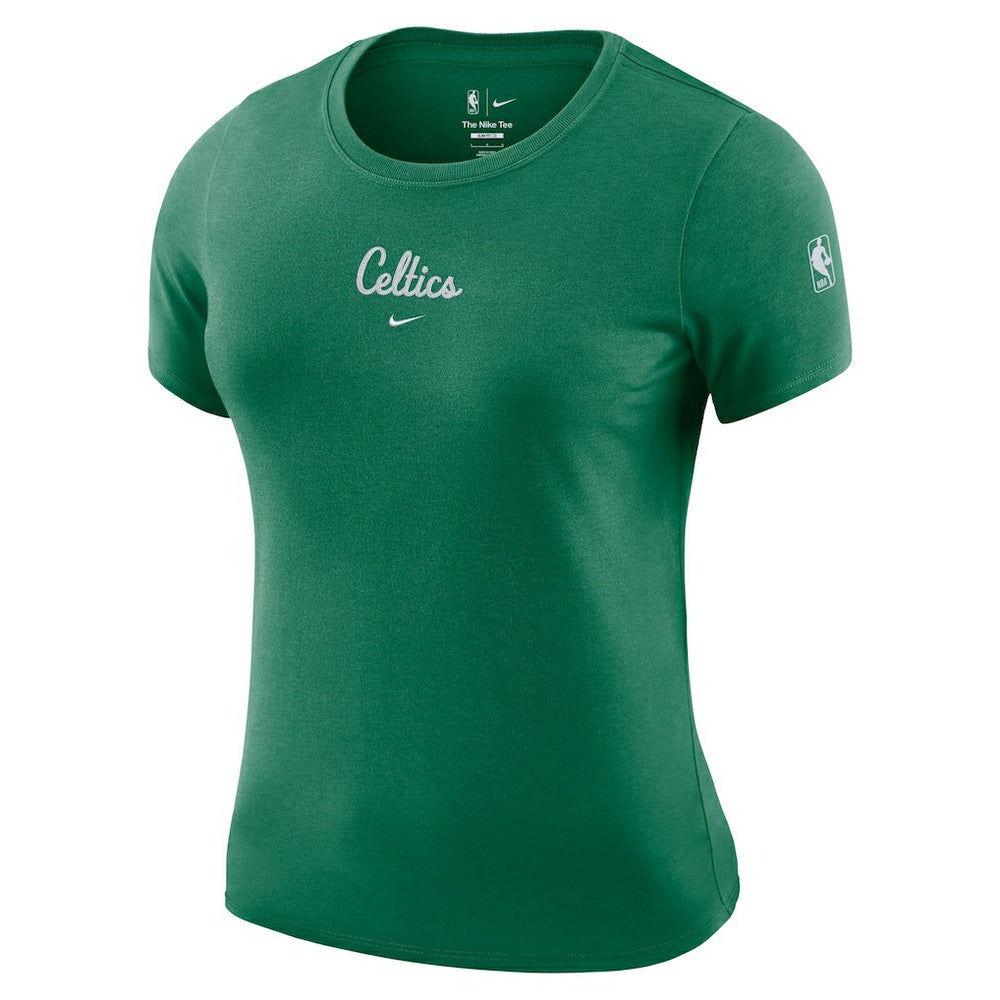 Nike Boston Celtics Women's Courtside Modest Cropped Tri-Blend T-Shirt Kelly Green