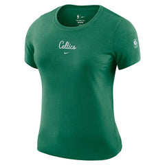 Nike Boston Celtics Women's Courtside Modest Cropped Tri-Blend T-Shirt Kelly Green