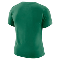 Nike Boston Celtics Women's Courtside Modest Cropped Tri-Blend T-Shirt Kelly Green