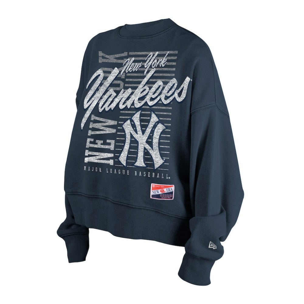 New York Yankees New Era Women's Boxy Mineral Wash Dolmen Sleeve Cropped Sweatshirt Online