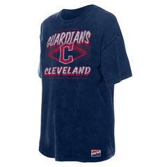 Cleveland Guardians New Era Women's Mineral Wash Oversized T-Shirt Outlet